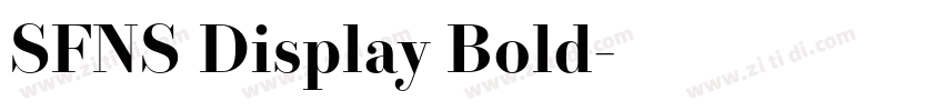 SFNS Display Bold字体转换